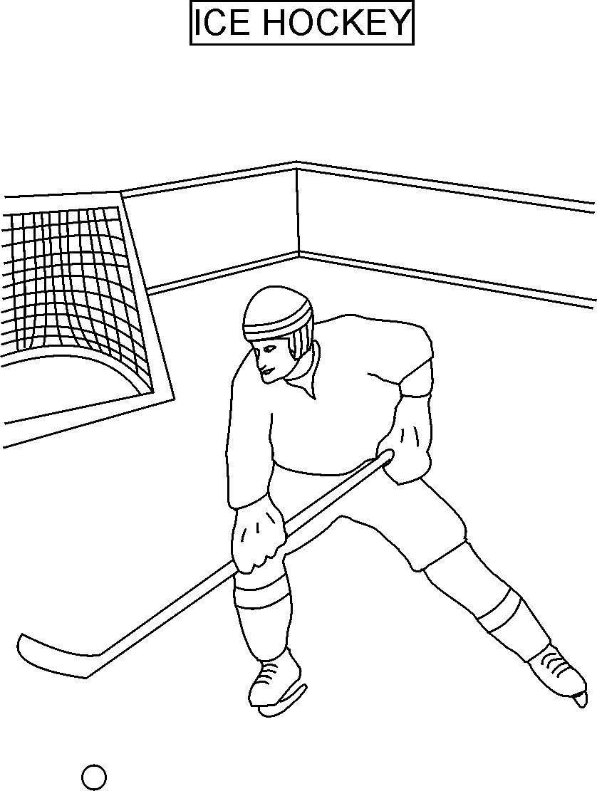 Ice Hockey Coloring Printable Page For Kids Ice Hockey Coloring Printable Page For Kids