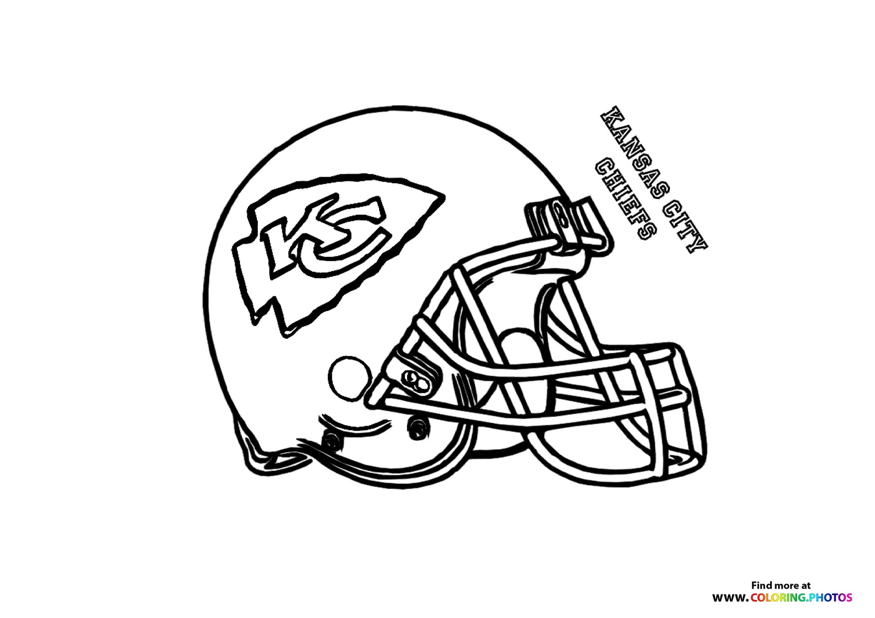 Kansas City Chiefs NFL Helmet Coloring Pages For Kids Kansas City Chiefs NFL Helmet Coloring Pages For Kids