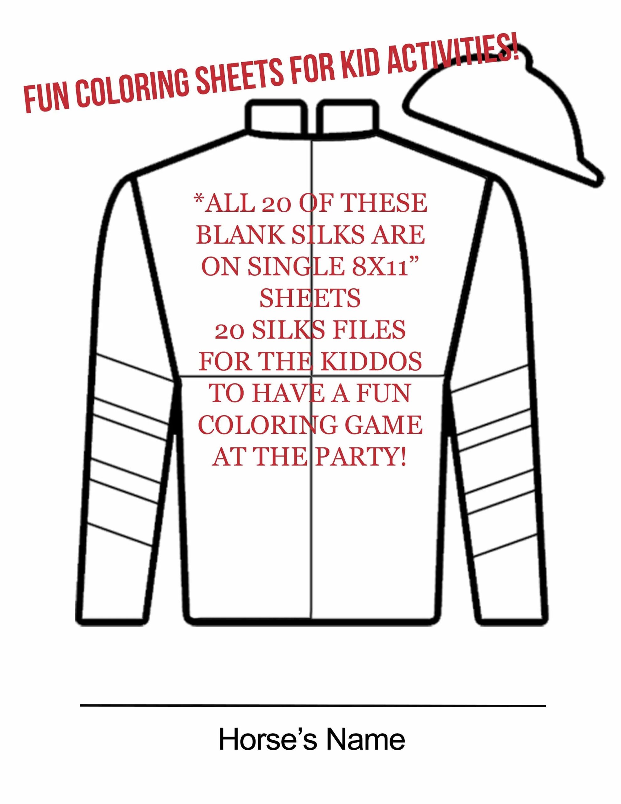 Free Printable Kentucky Derby Coloring Pages