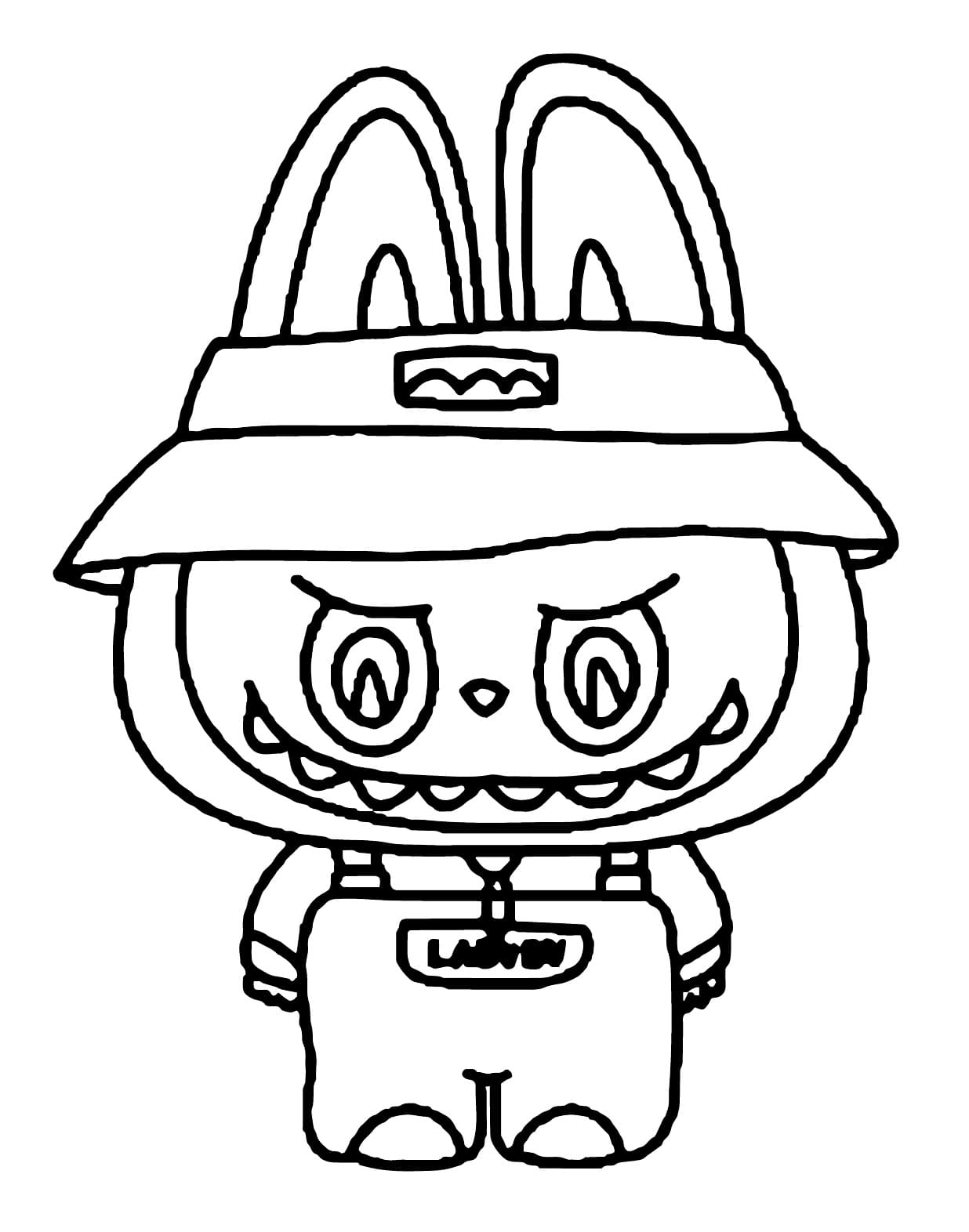 Labubu Free Coloring Page Download Print Or Color Online For Free