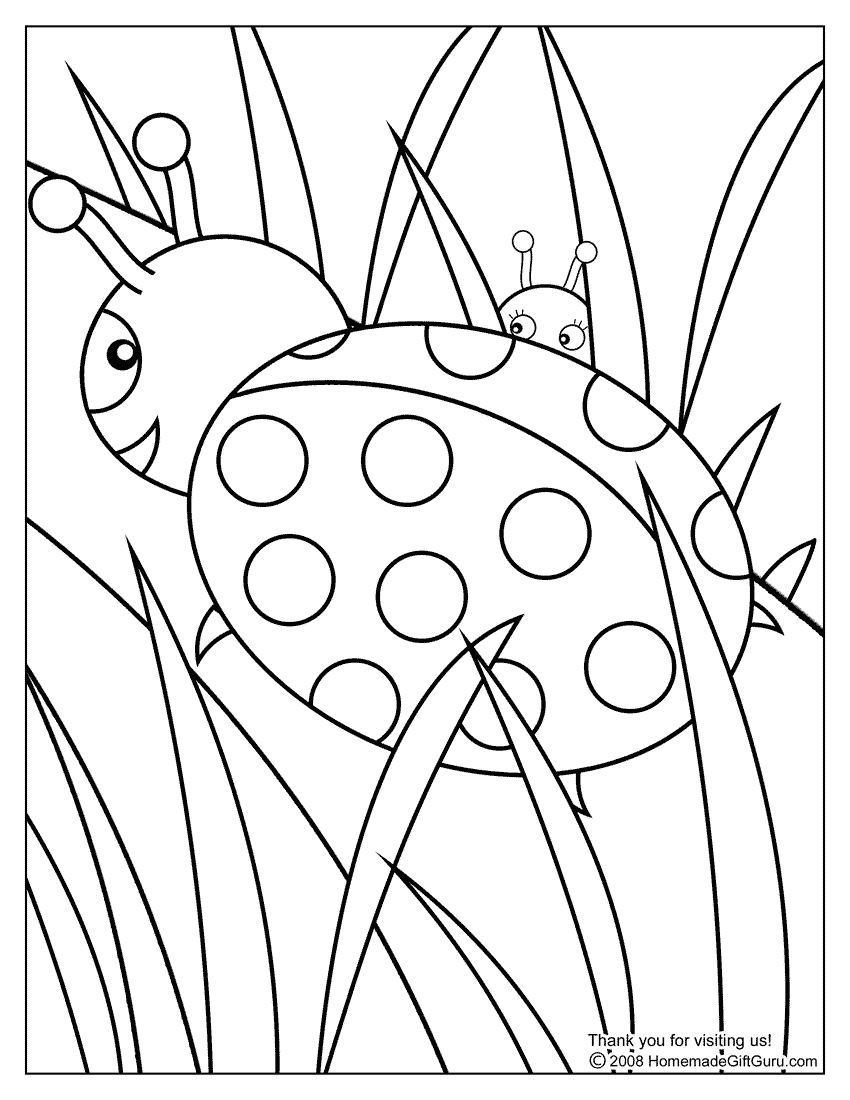 Ladybug Coloring Page Ladybug Coloring Page
