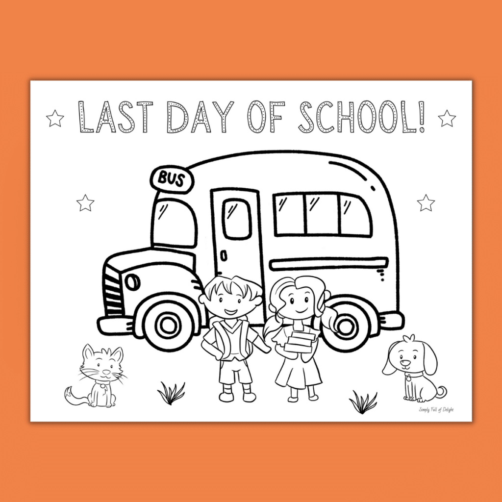 Last Day Of School Coloring Pages Free Printables Last Day Of School Coloring Pages Free Printables