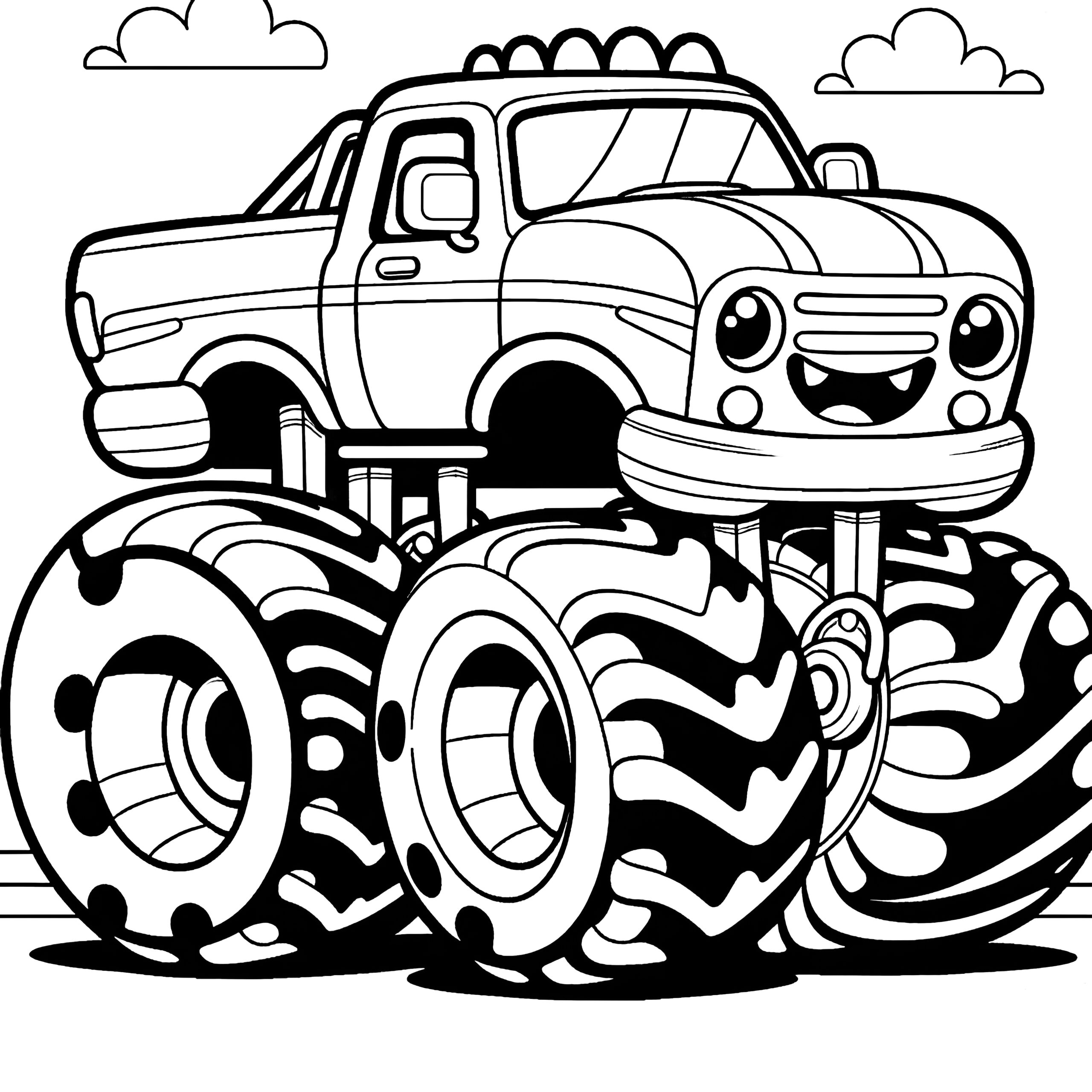 Free Coloring Pages Truck