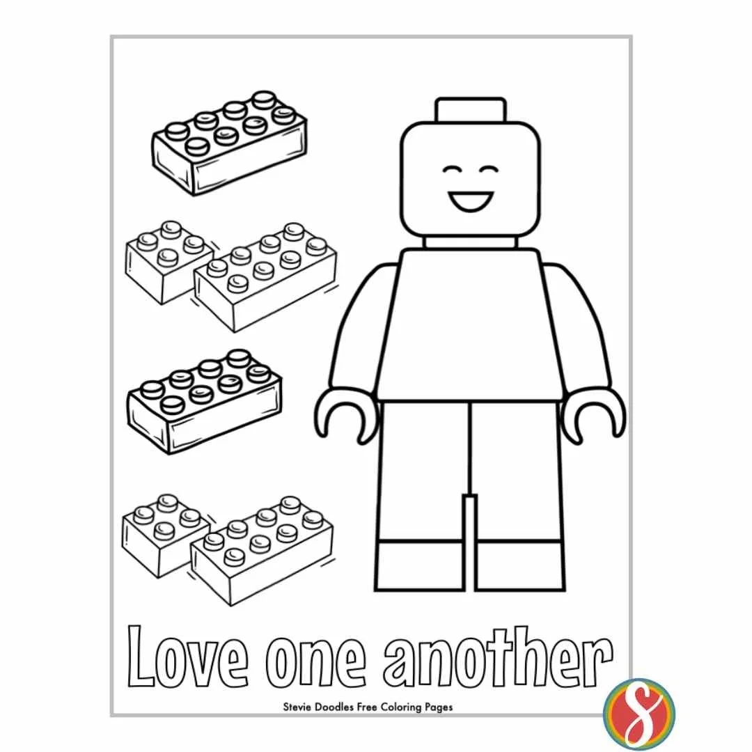 LEGO VBS Coloring Pages Stevie Doodles