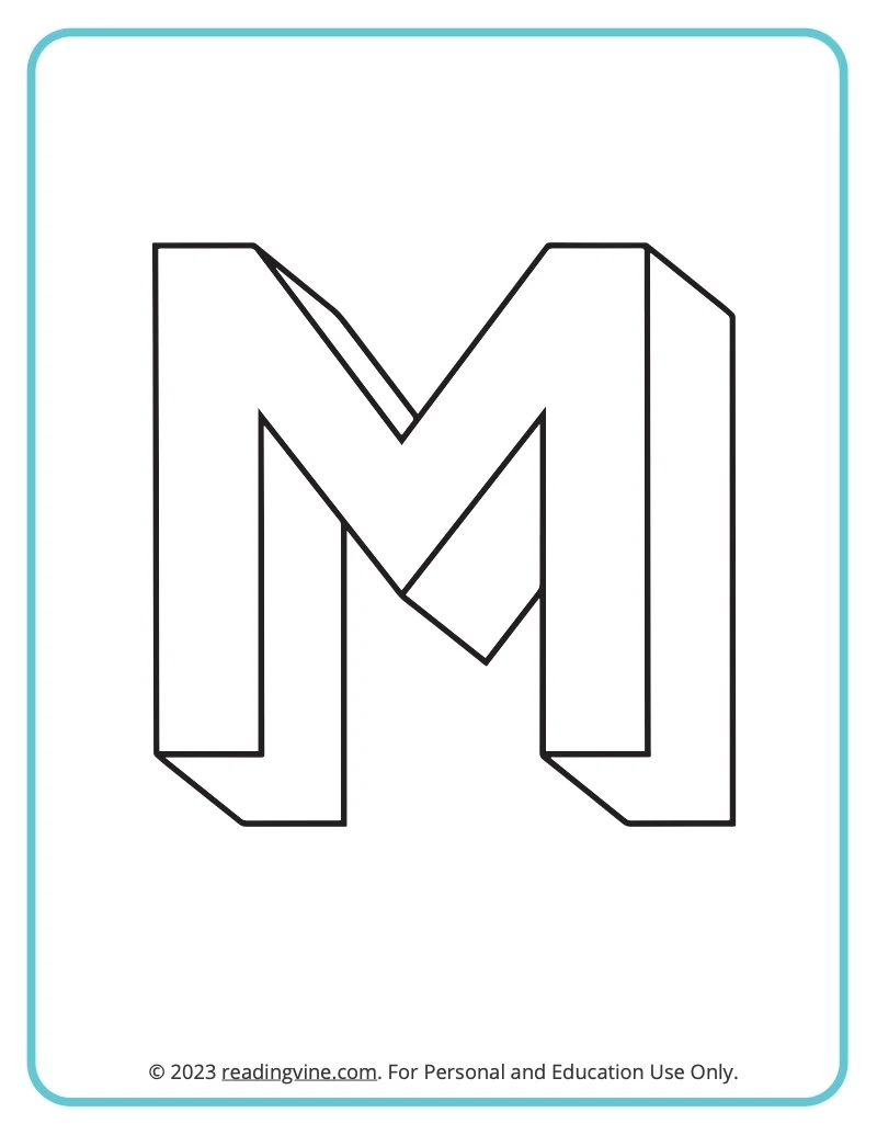 Letter M Coloring Pages Letter M Coloring Pages