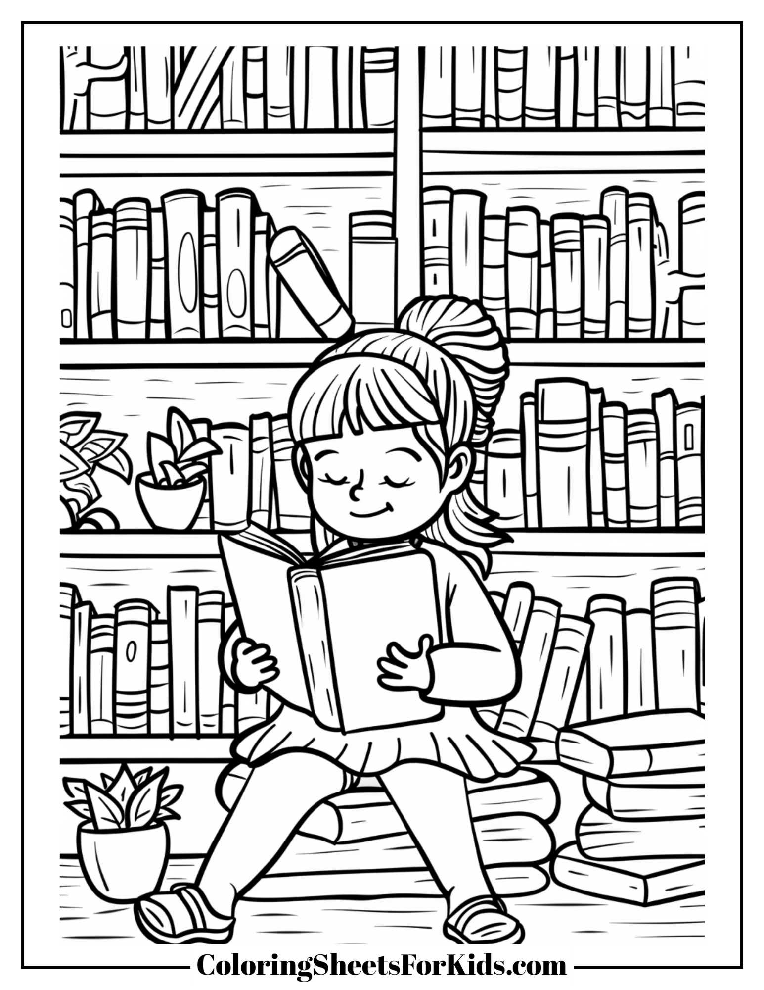Library Coloring Pages Free PDF Printables Coloring Sheets For Kids Library Coloring Pages Free PDF Printables Coloring Sheets For Kids