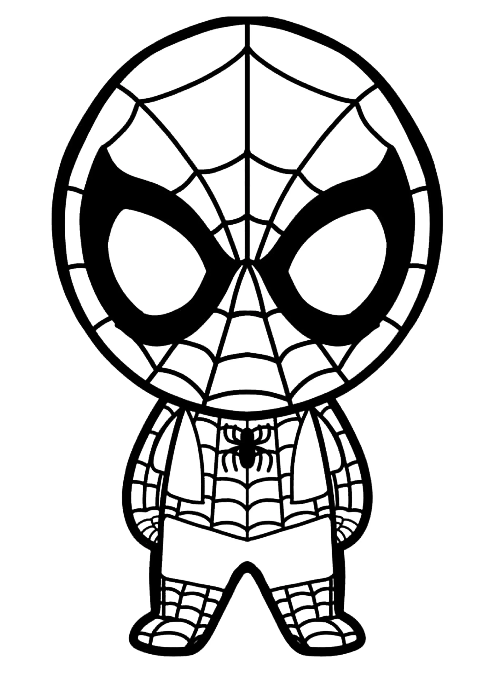 Little Spider Man In Kawaii Spider Man Coloring Pages Little Spider Man In Kawaii Spider Man Coloring Pages