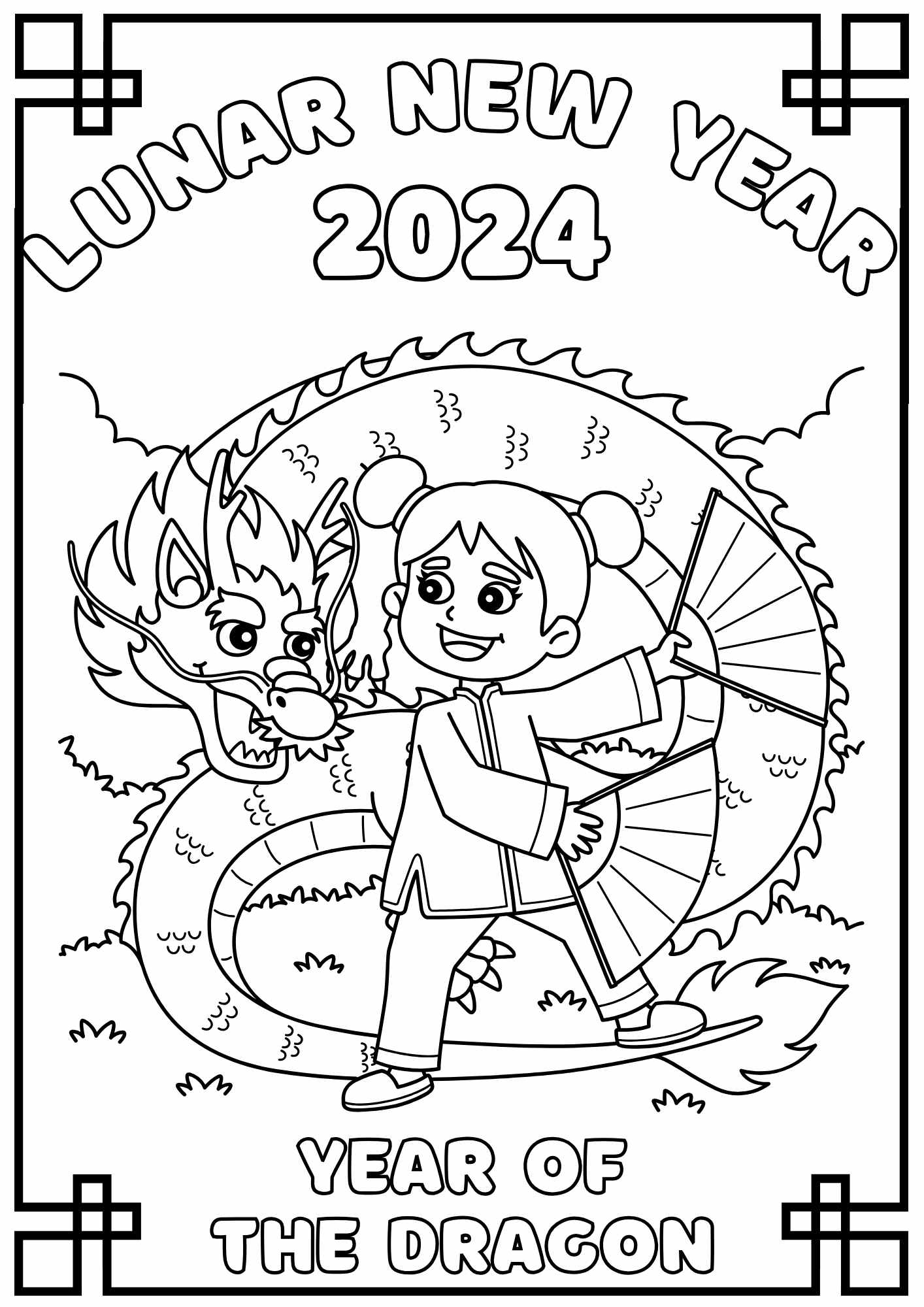 Free Chinese New Year Coloring Pages