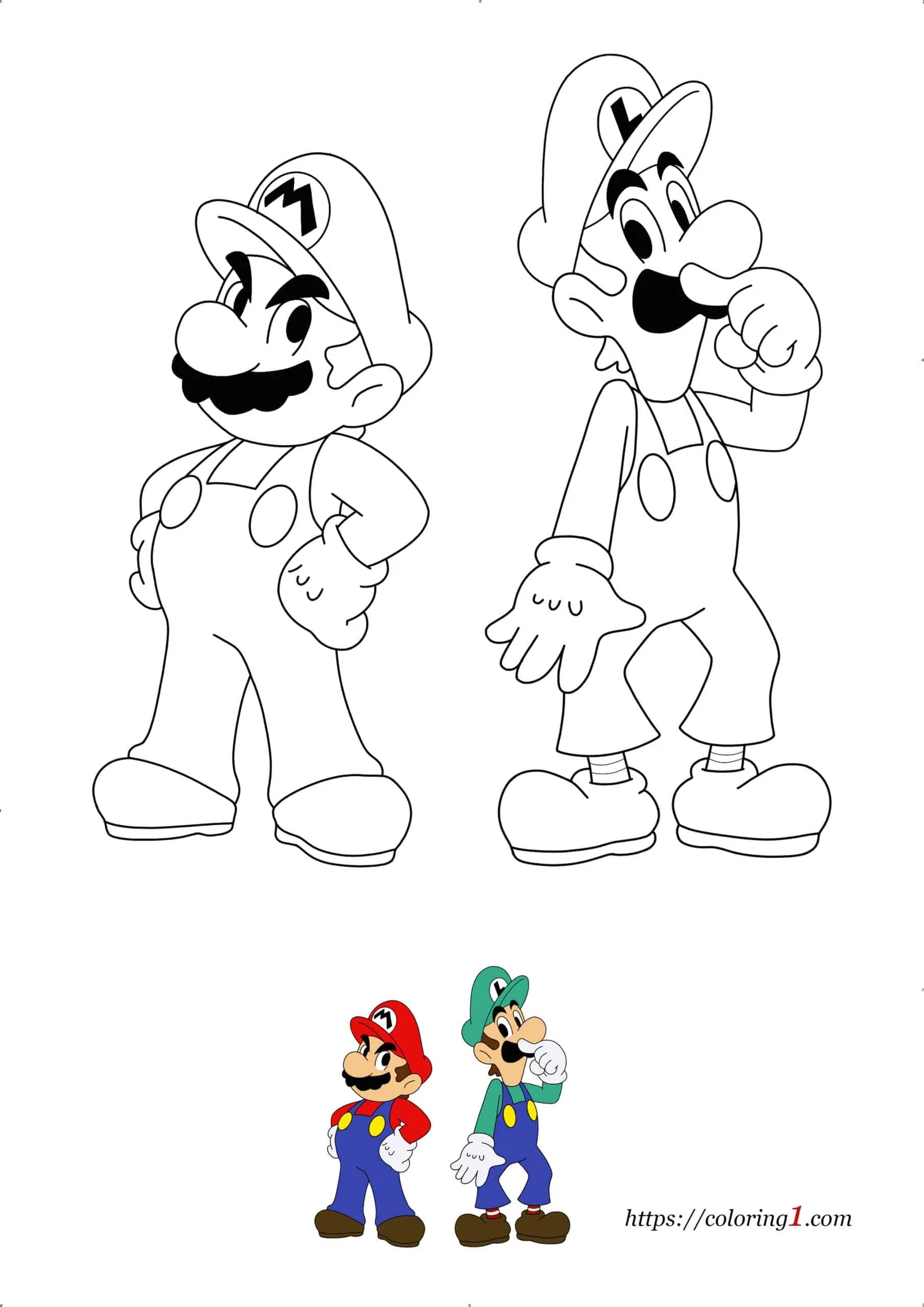 Mario And Luigi Coloring Pages 2 Free Coloring Sheets 2021 Mario And Luigi Coloring Pages 2 Free Coloring Sheets 2021