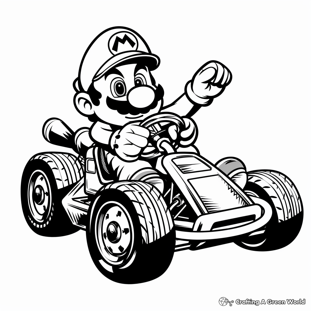 Mario Kart Coloring Pages Free U0026 Printable Mario Kart Coloring Pages Free U0026 Printable