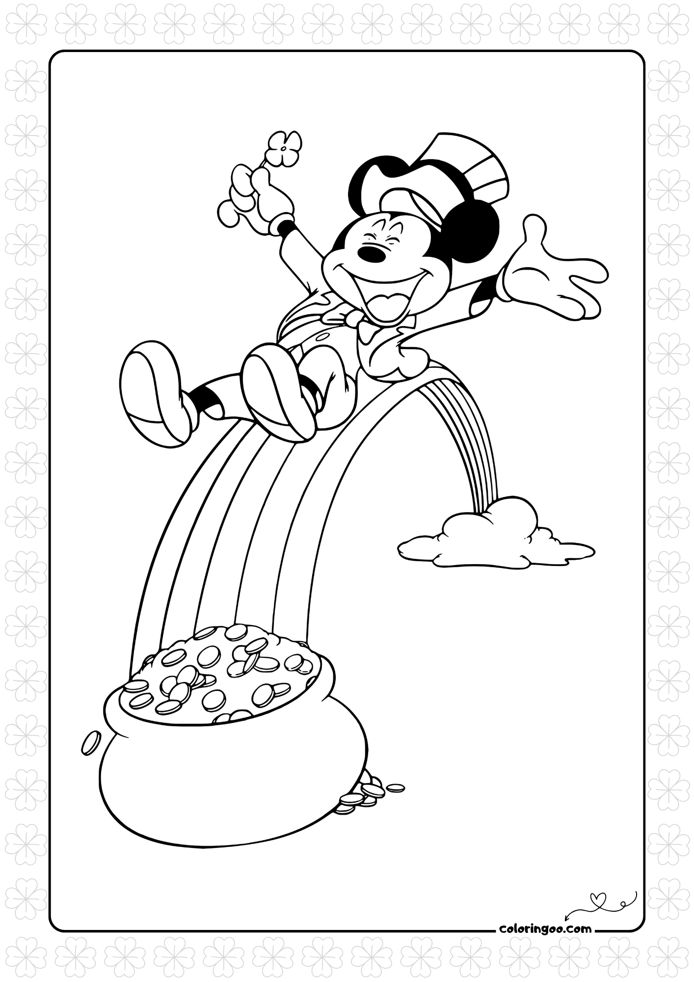 Mickey Mouse St Patrick Day