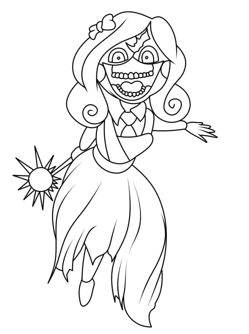 Miss Delight From Poppy Playtime Coloring Page Download Print Or Color Online For Free