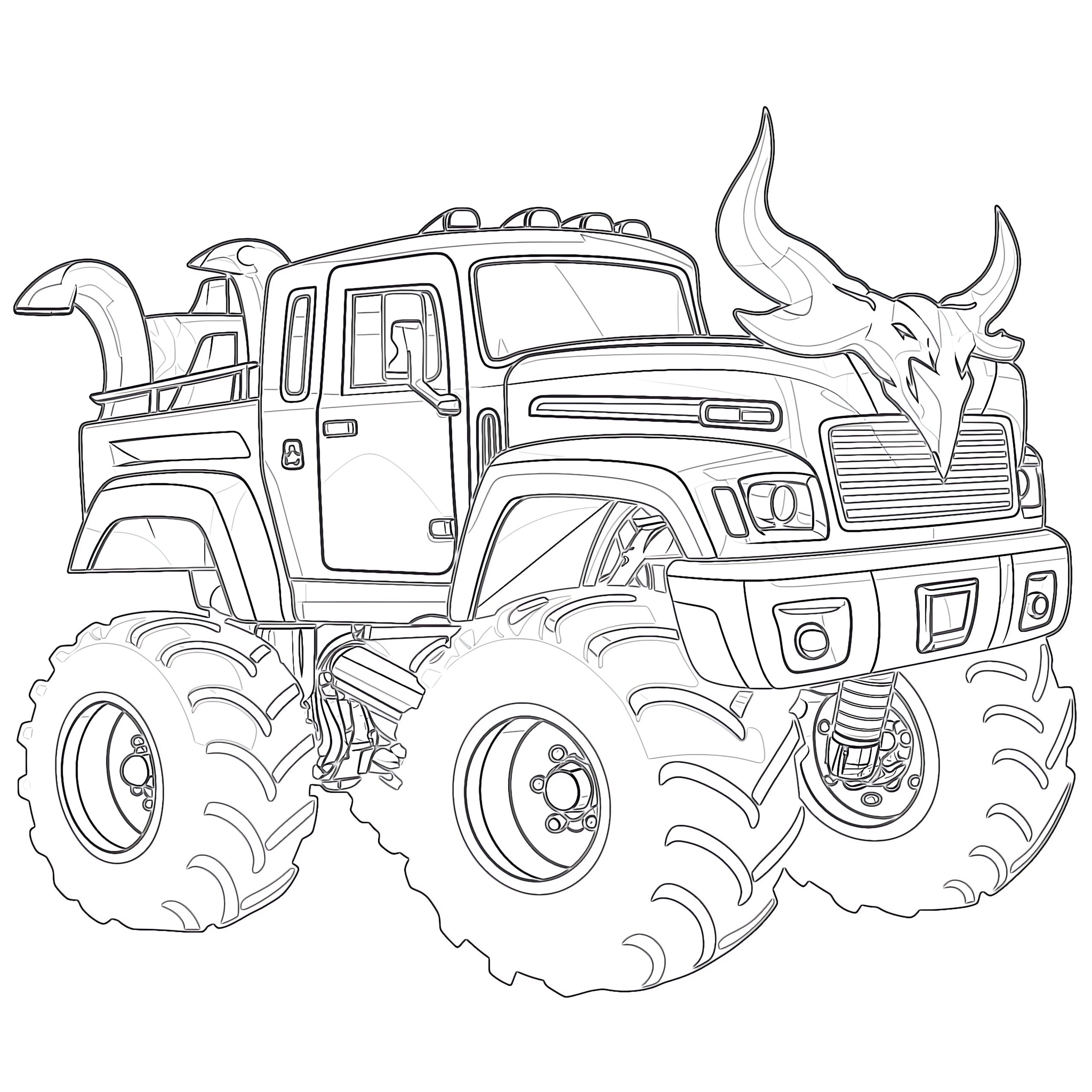 Free Monster Truck Coloring Page