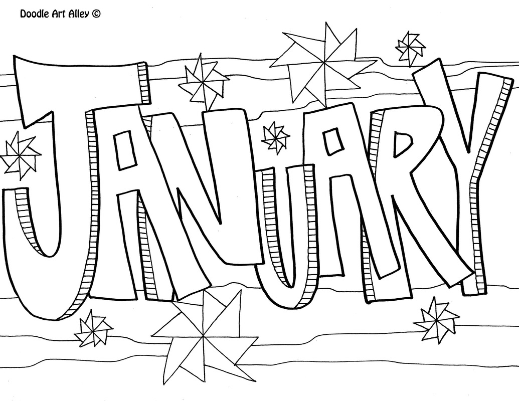 Months Of The Year Coloring Pages CLASSROOM DOODLES Months Of The Year Coloring Pages CLASSROOM DOODLES