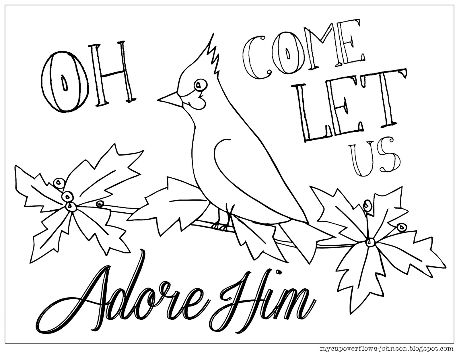 My Cup Overflows Christmas Coloring Pages My Cup Overflows Christmas Coloring Pages
