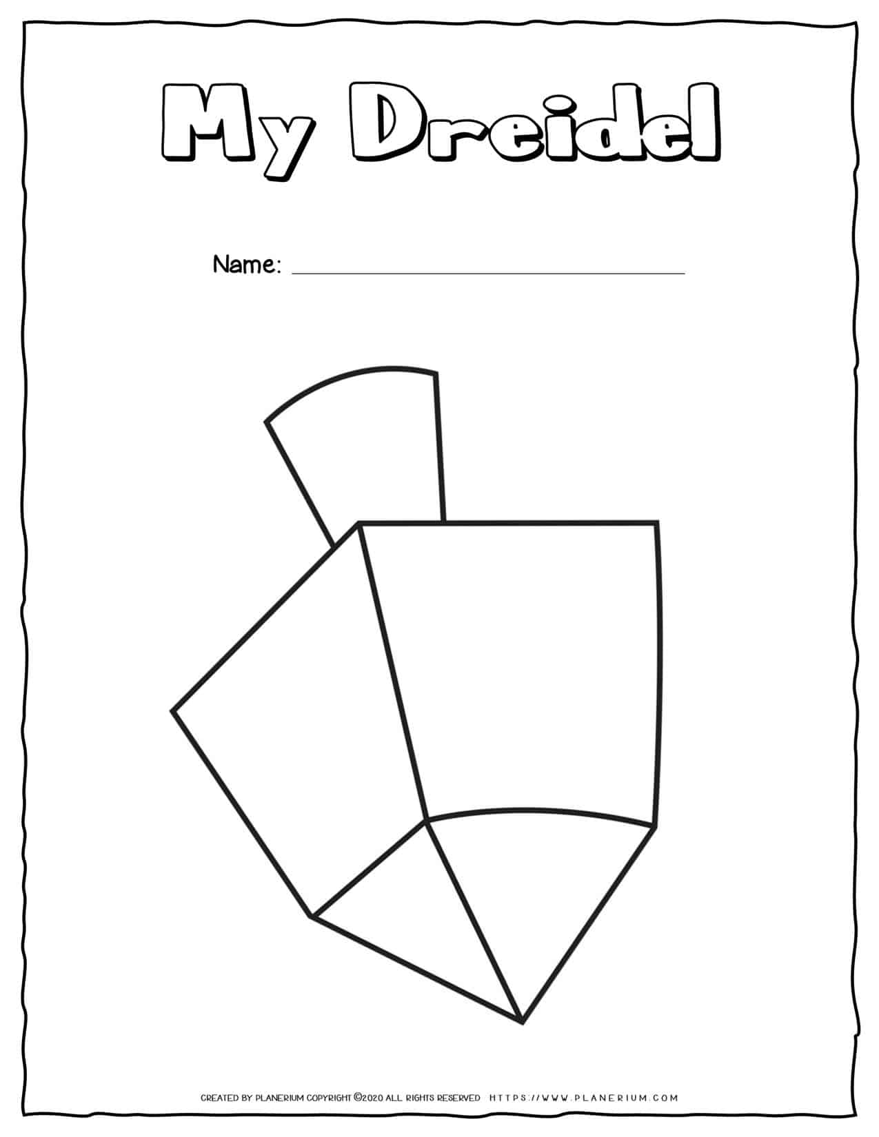 My Dreidel Coloring Page Free Printable Planerium My Dreidel Coloring Page Free Printable Planerium