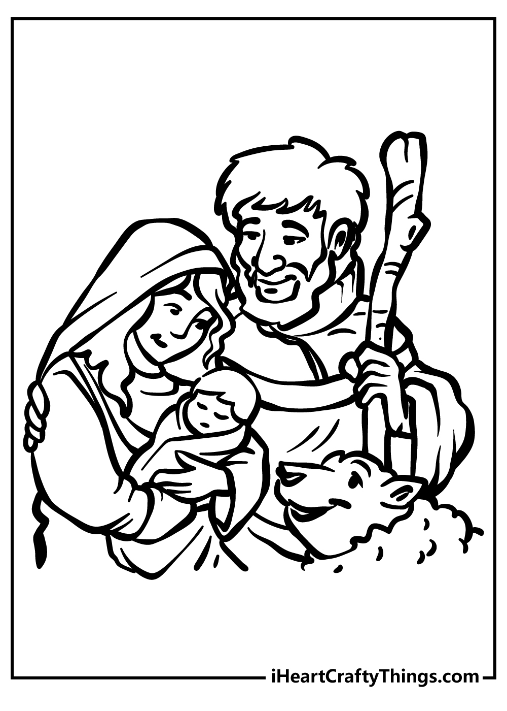 Free Printable Nativity Scene Coloring Pages Free Printable Nativity Scene Coloring Pages