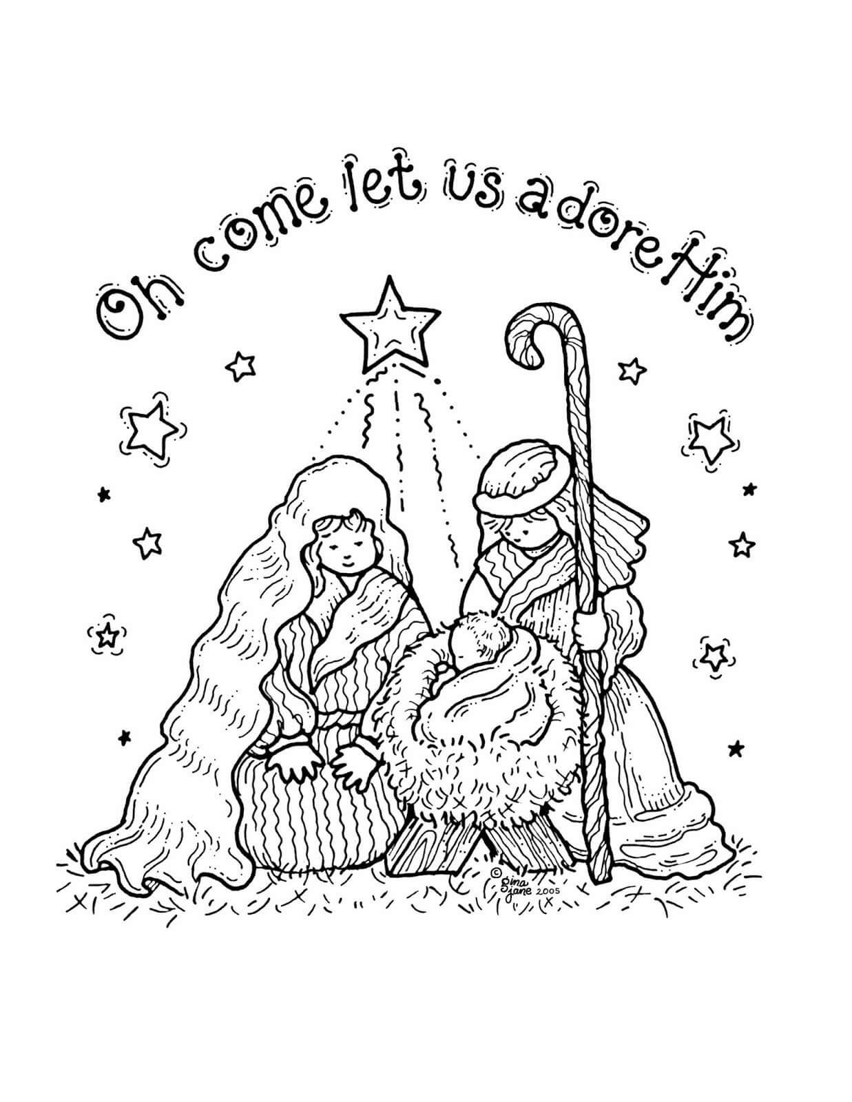 Nativity Coloring Pages Printable Coloring Pages FREE Nativity Coloring Pages Printable Coloring Pages FREE