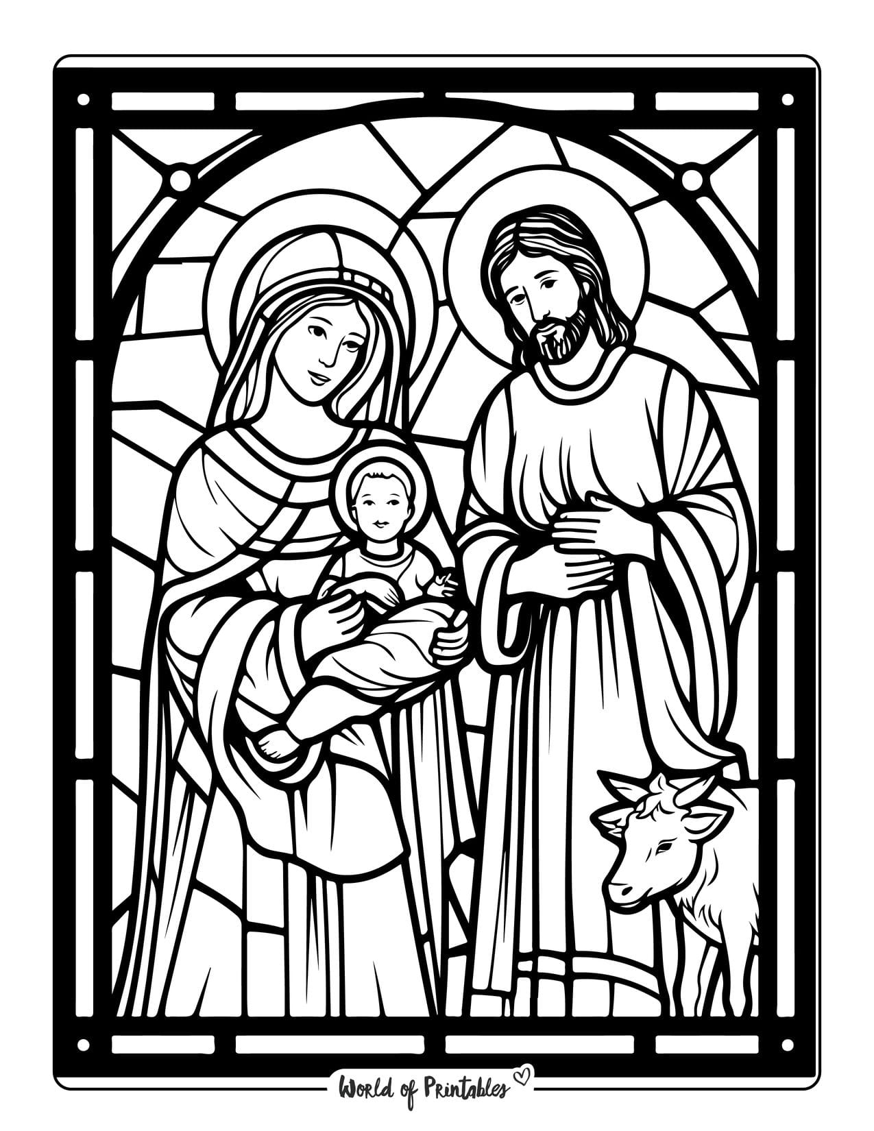 Nativity Coloring Pages World Of Printables Nativity Coloring Pages World Of Printables