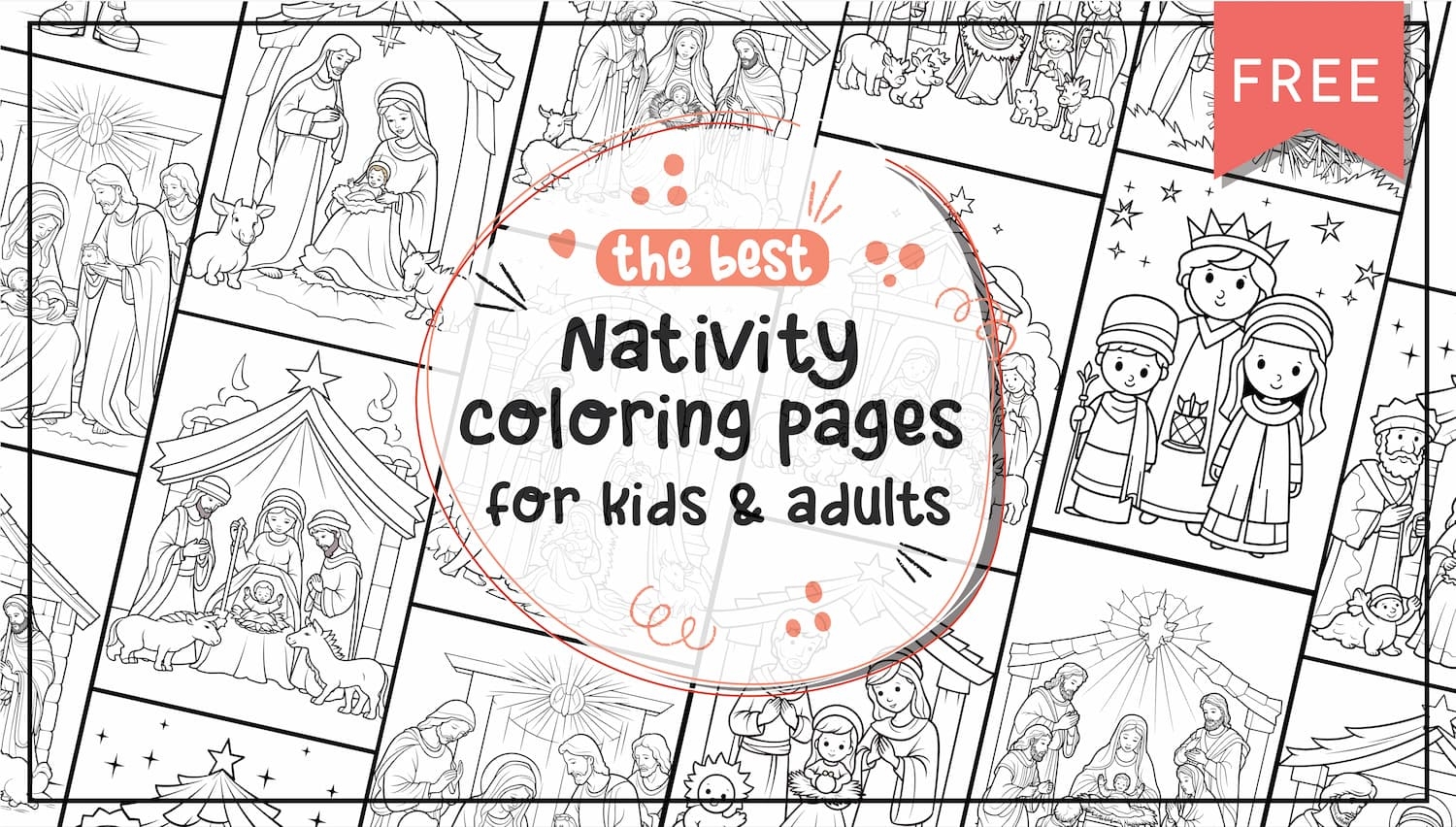 Nativity Coloring Pages World Of Printables Nativity Coloring Pages World Of Printables
