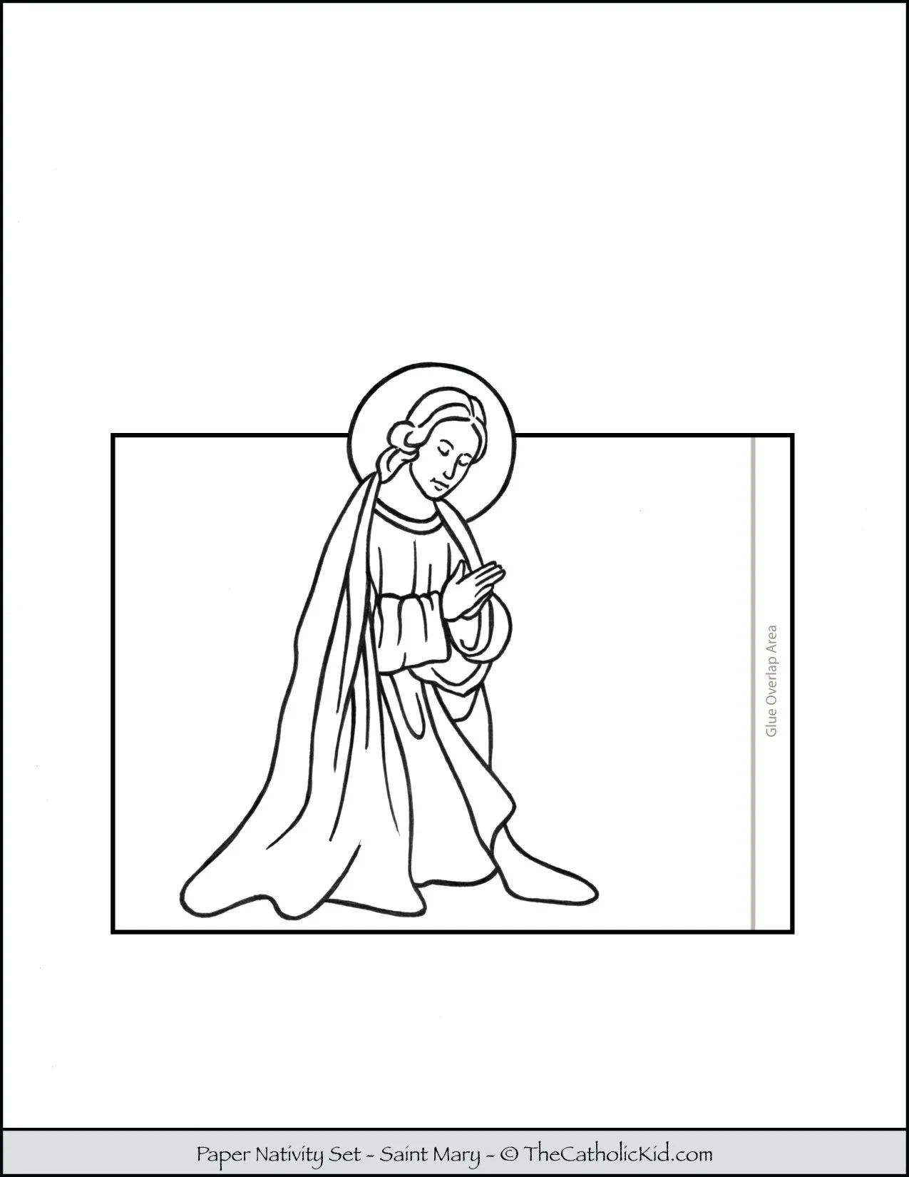 Nativity Scene Printable Coloring Pages