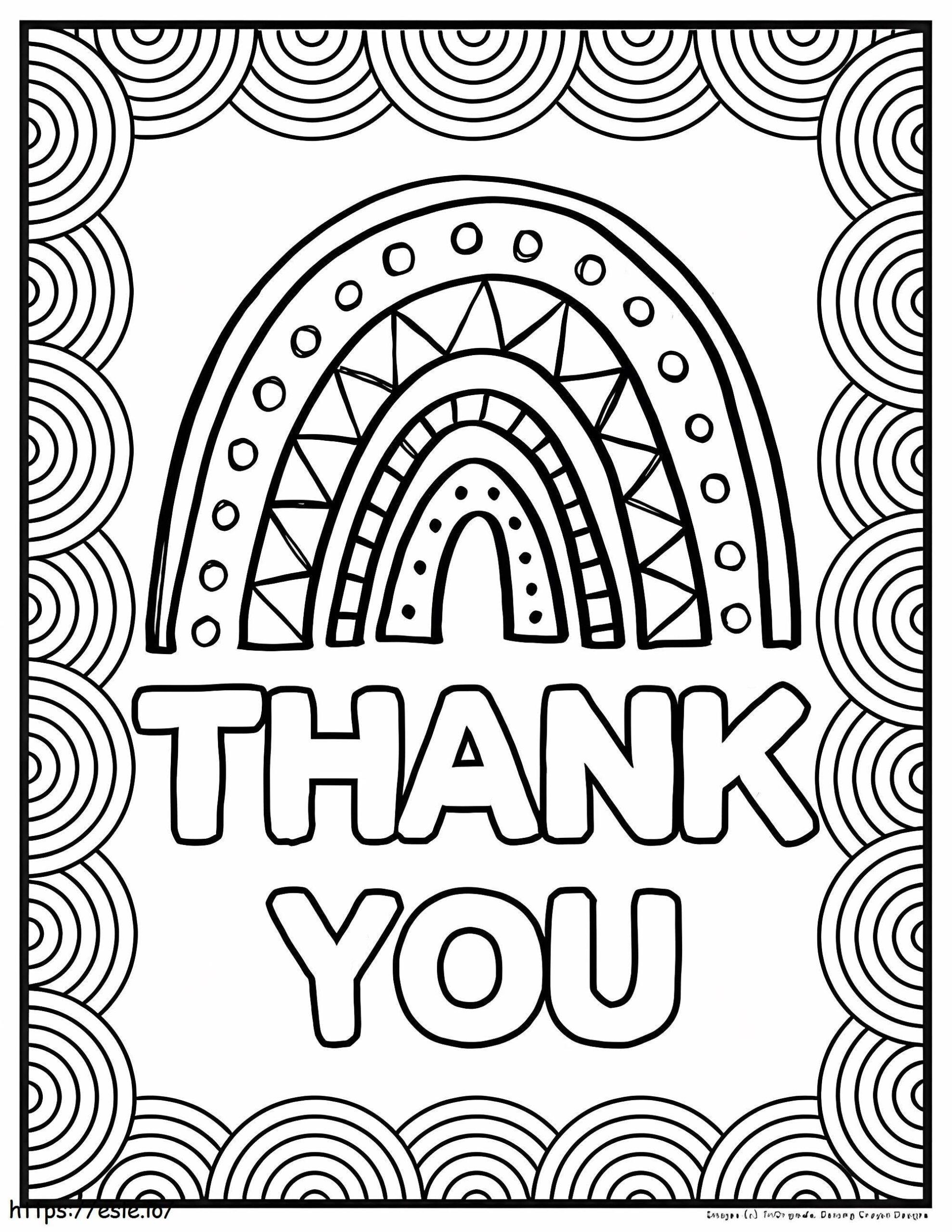 Nice Thank You Coloring Page