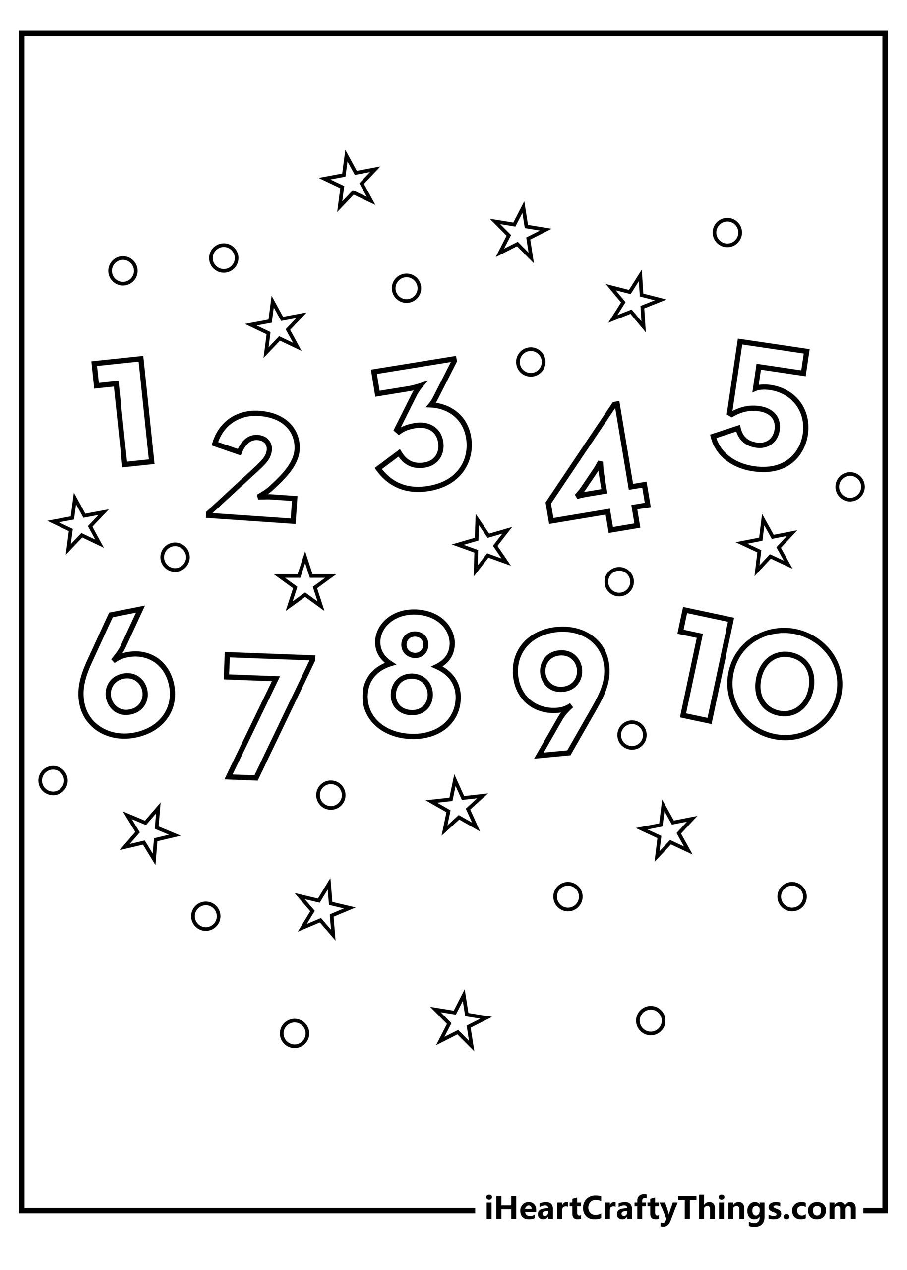 Number Coloring Pages 100 Free Printables Number Coloring Pages 100 Free Printables