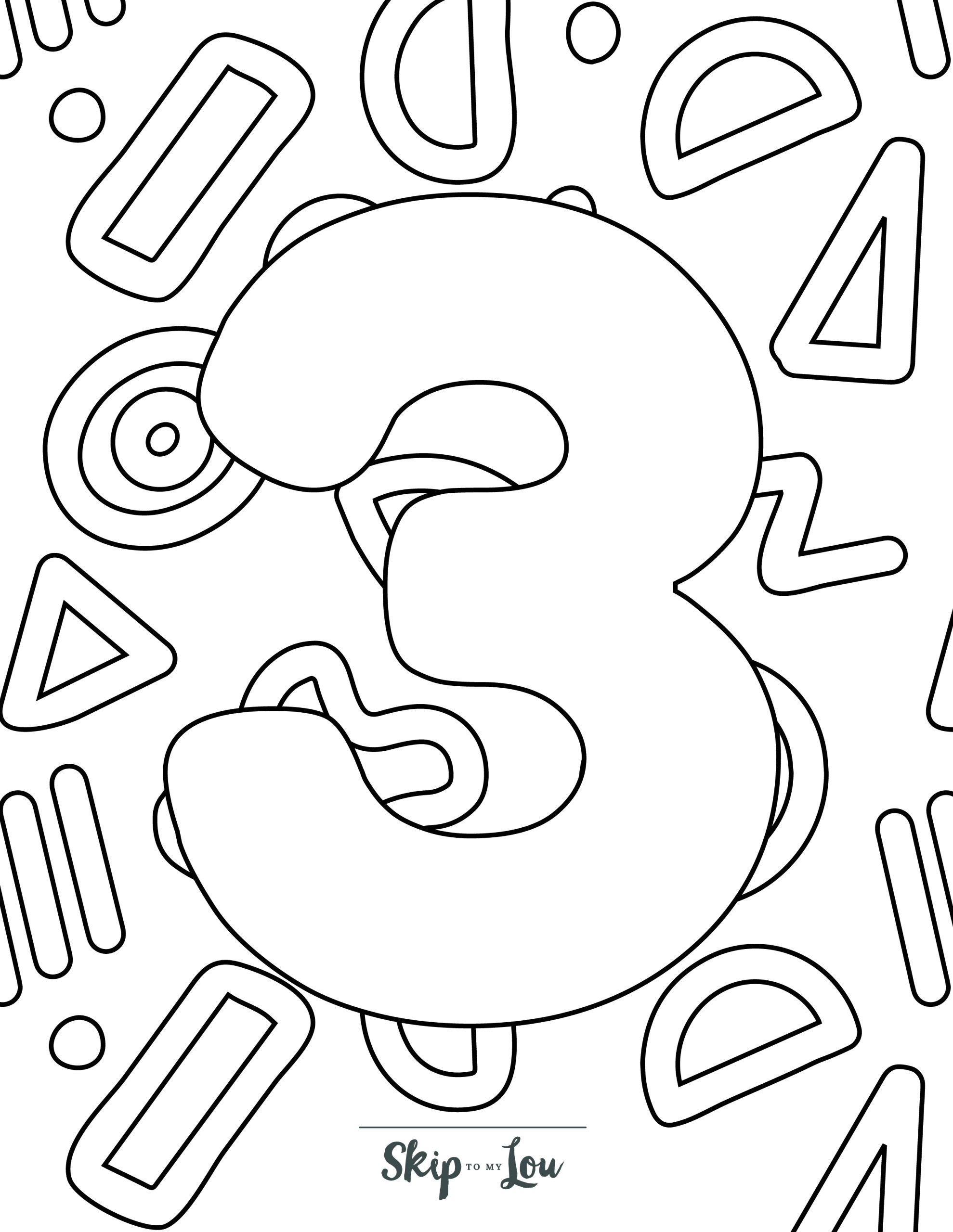 Number Coloring Pages Free Printable Numbers To Color Skip To Number Coloring Pages Free Printable Numbers To Color Skip To