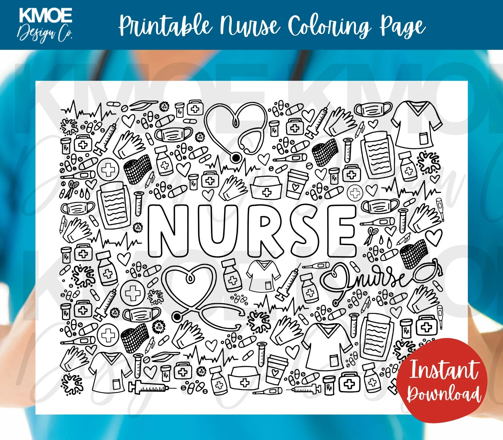 Nurses Week Nurse Coloring Pages Nurse Doodle Nurse Activity Nurse Coloring Sheet Nurse Appreciation Medical Coloring Medicine Doodle Etsy
