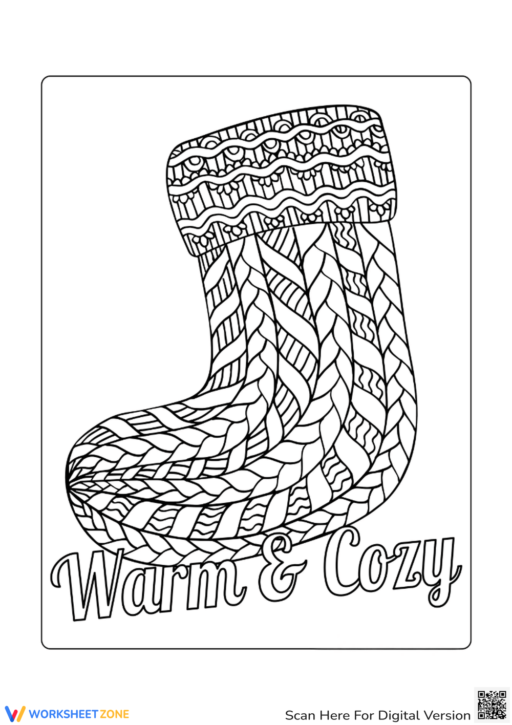 Online Stocking Coloring Pages And Printable 100 Freemium 