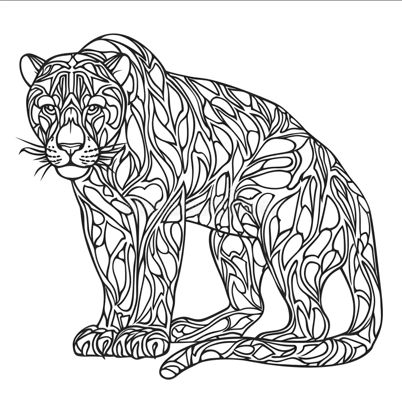 Panther Coloring Page Stock Illustrations 293 Panther Coloring Page Stock Illustrations Vectors Clipart Dreamstime