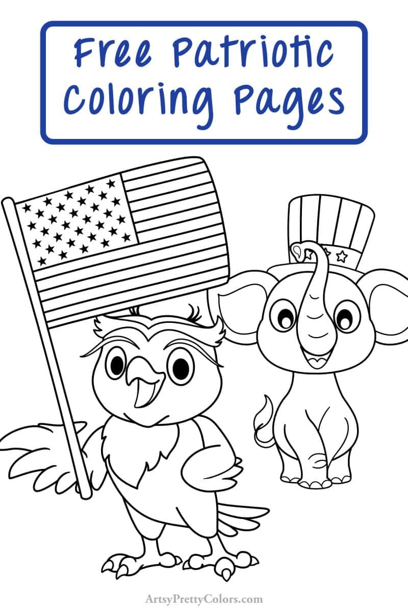 Patriotic Coloring Pages July 4th For Free Artsy Pretty Colors Patriotic Coloring Pages July 4th For Free Artsy Pretty Colors
