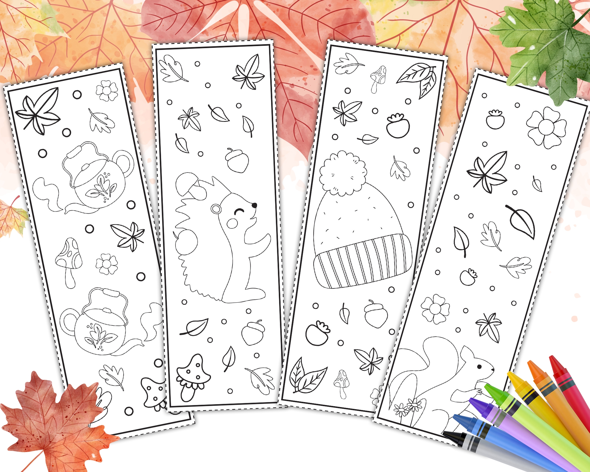 Free Bookmark Coloring Pages