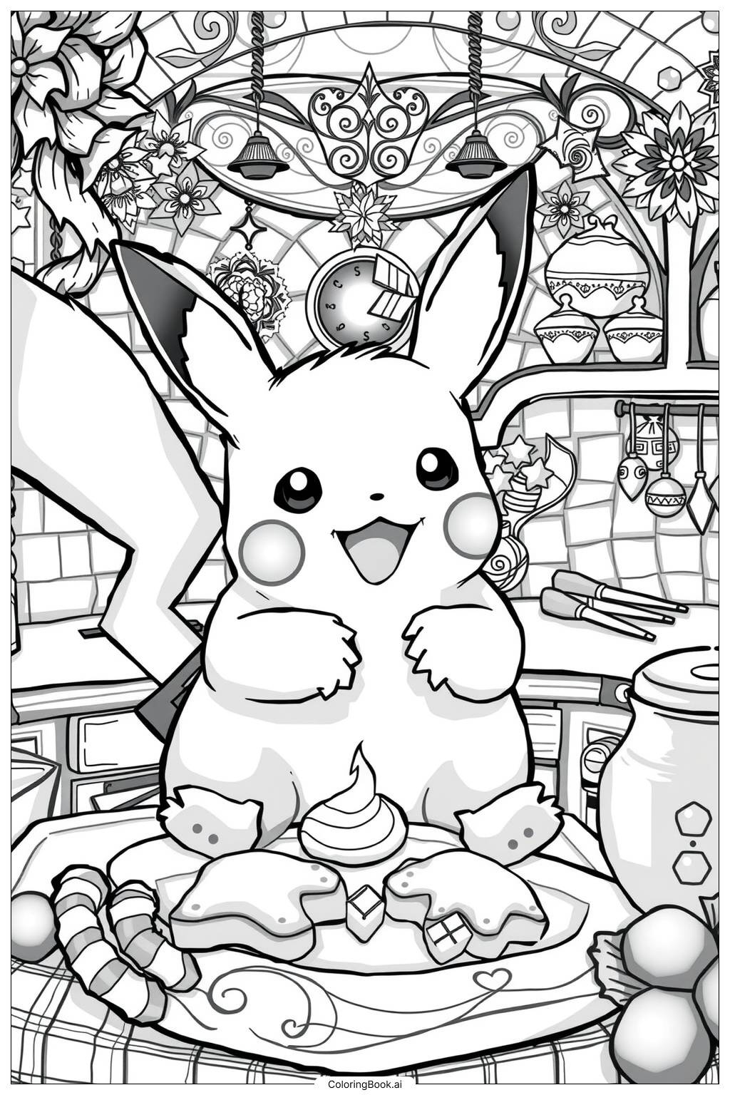 Free Printable Pokemon Christmas Coloring Pages
