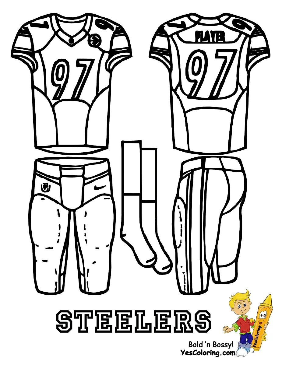 Pittsburgh Steelers Coloring Pages To Print Free Printable Coloring Pages