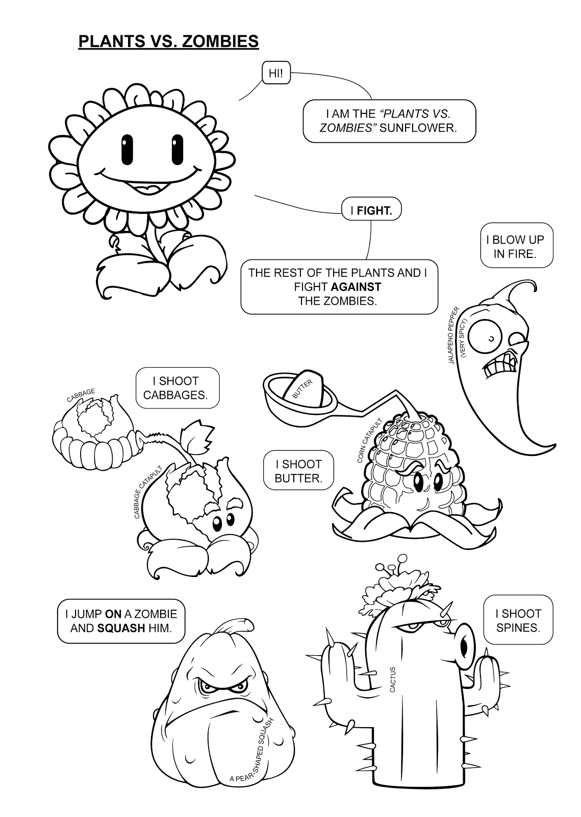 Plants Vs Zombies Coloring Pages Printable Coloring Pages FREE Plants Vs Zombies Coloring Pages Printable Coloring Pages FREE