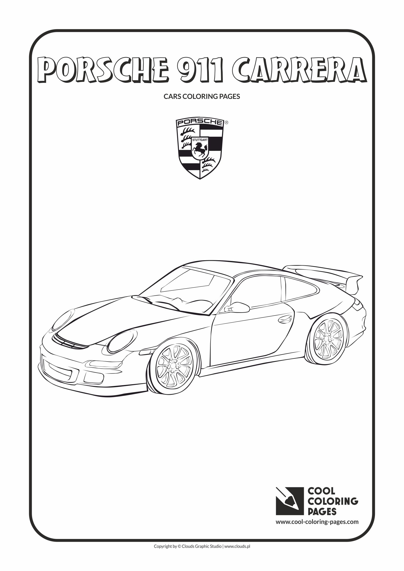 Porsche 911 Carrera Coloring Page