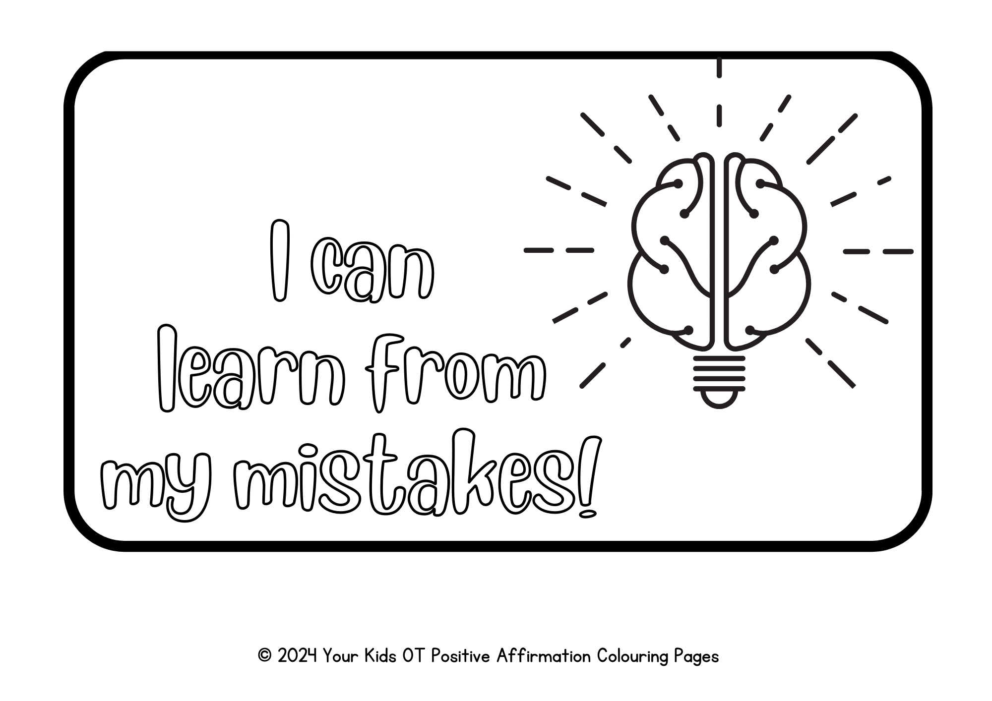 Positive Affirmation Colouring Pages Positive Affirmation Colouring Pages