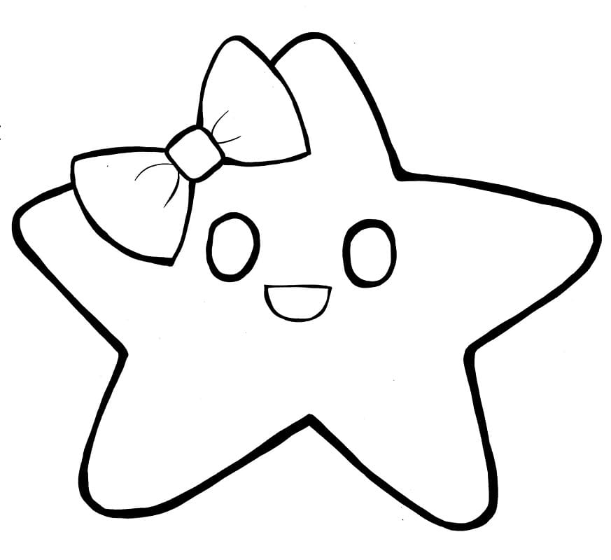 Pretty Star Coloring Page Download Print Or Color Online For Free