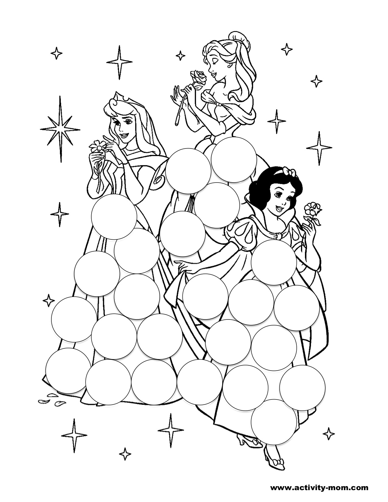 Dot Marker Coloring Pages Free