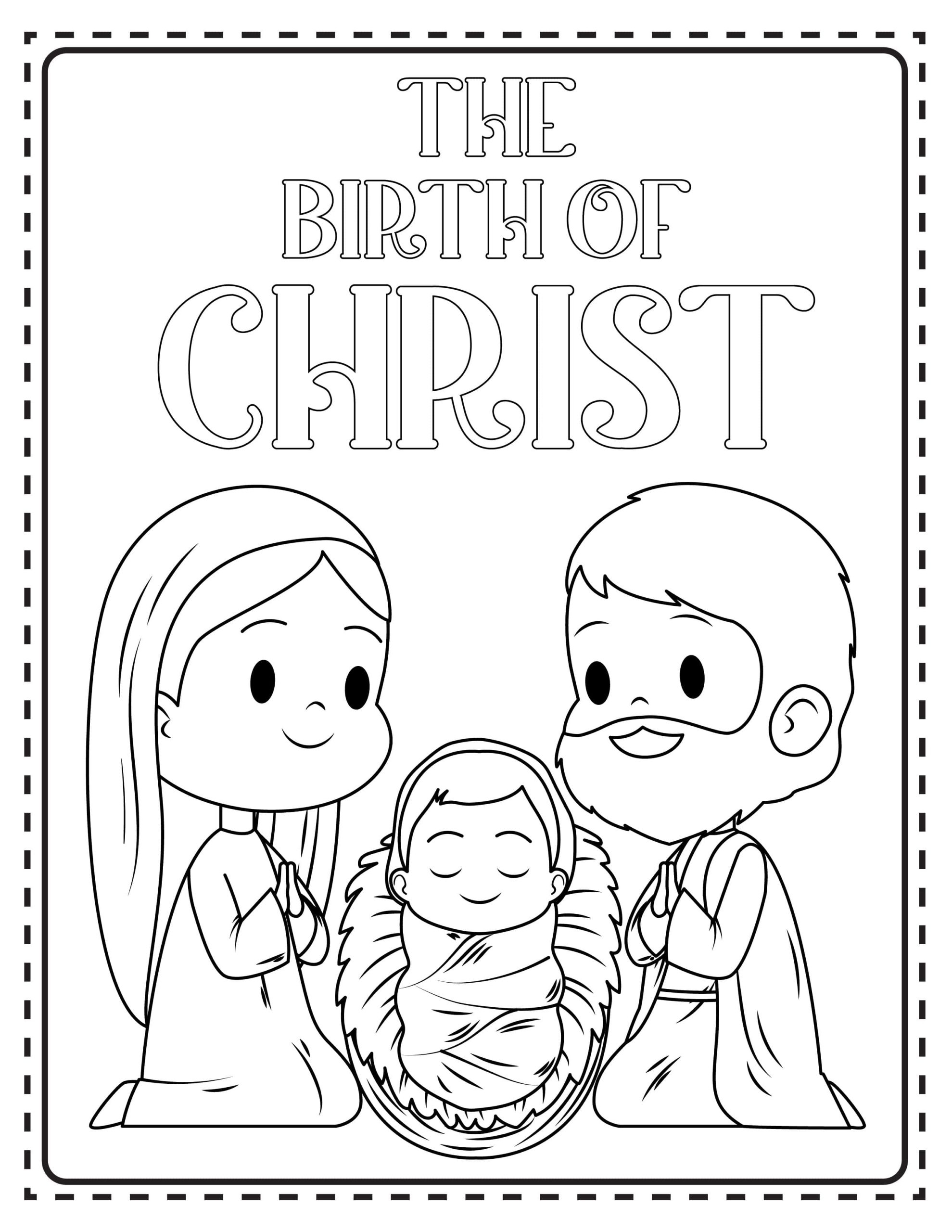 Printable Christmas Nativity Coloring Pages About A Mom Printable Christmas Nativity Coloring Pages About A Mom