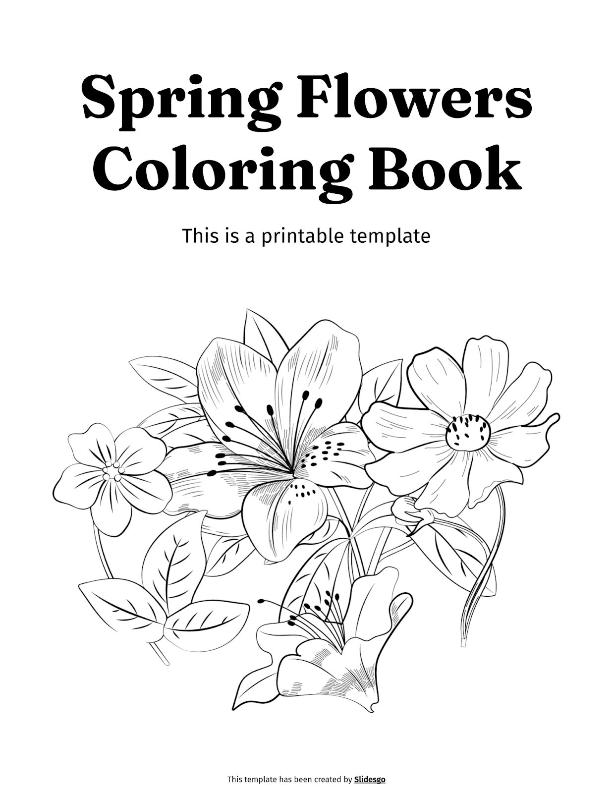 Printable Coloring Activities About Spring In PDF Format