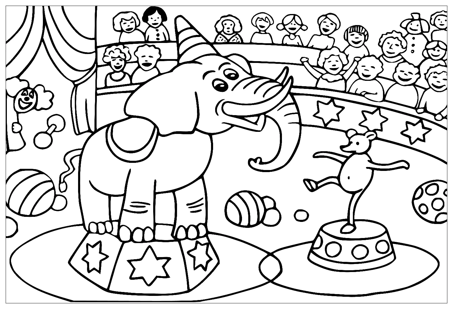 Printable Coloring Book Circus Animals Circus Coloring Pages Printable Coloring Book Circus Animals Circus Coloring Pages