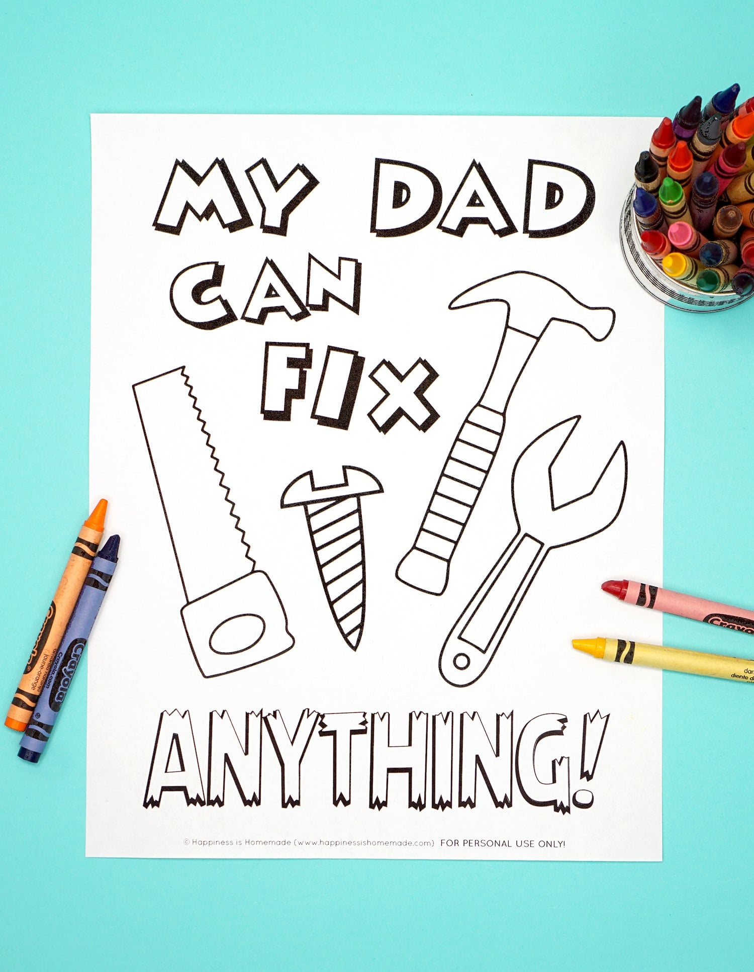 Fathers Day Coloring Page Printable Fathers Day Coloring Page Printable