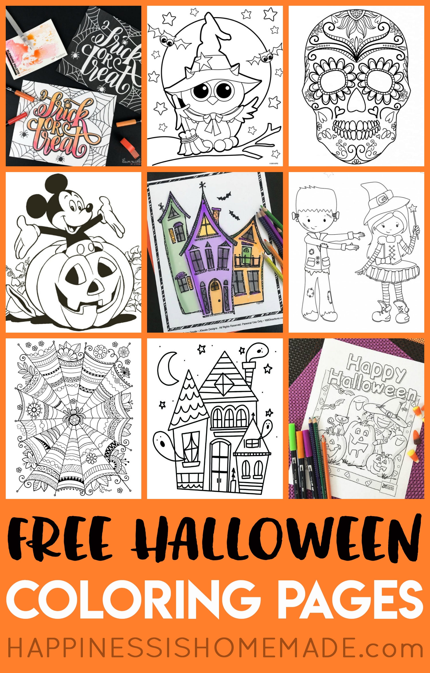 Printable Halloween Coloring Books Happiness Is Homemade Printable Halloween Coloring Books Happiness Is Homemade