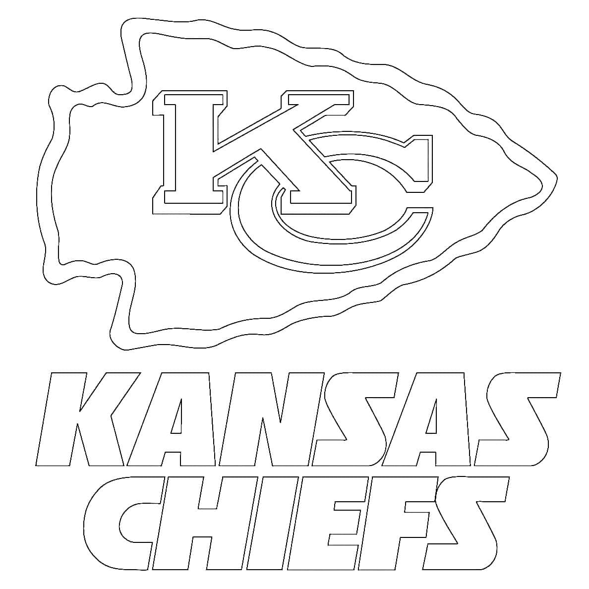 Printable Kansas City Chiefs Coloring Page Download Print Or Color Online For Free