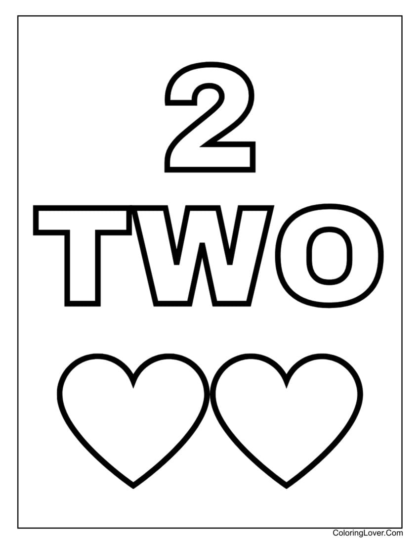 Printable Number Coloring Pages Preschool And Kindergarten Printable Number Coloring Pages Preschool And Kindergarten