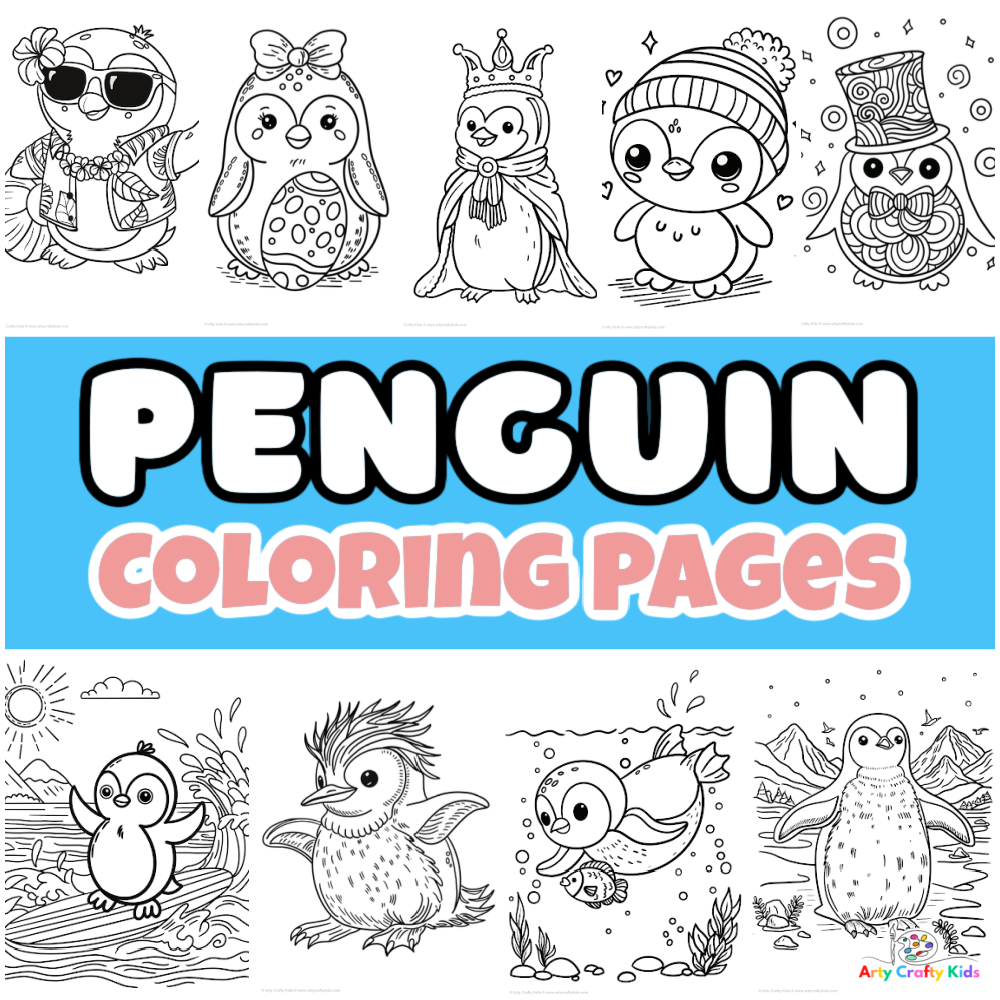 Cute Penguin Coloring Pages Printable