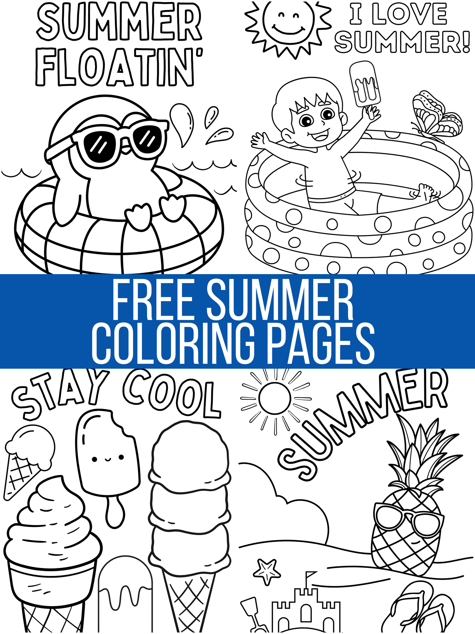 Summertime Coloring Pages Free Printables Summertime Coloring Pages Free Printables
