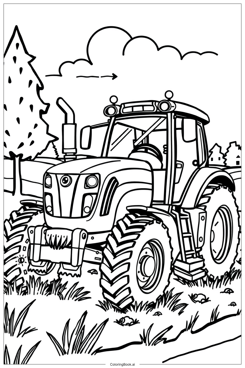 Pulling Tractor Show Coloring Page Free PDFu0026PNG Printable Pulling Tractor Show Coloring Page Free PDFu0026PNG Printable